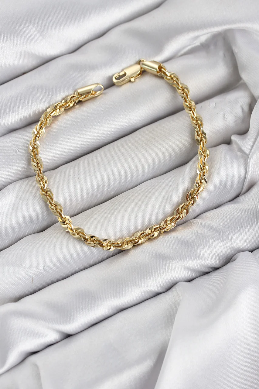 Cm Singapur Model Zincir Gold Renk Kadın Bileklik - Lisinya Diğer
