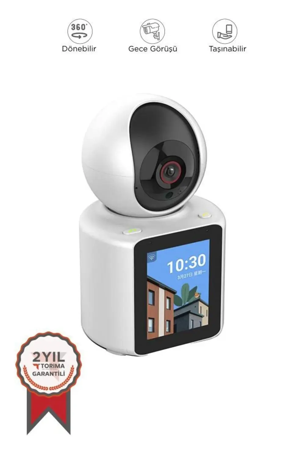 CMR-11 Monitörlü Smart Ip Full Hd 360° Akıllı Güvenlik Kamerası B