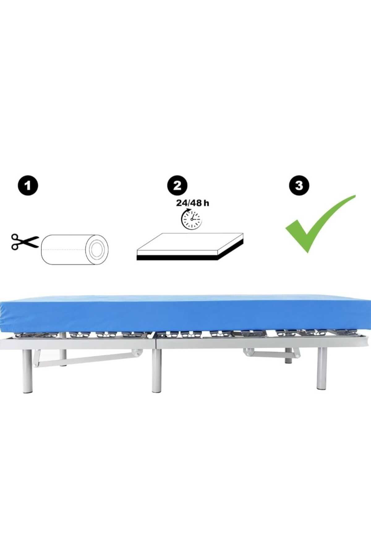 Cnc Kesim Hasta Karyolası Yatağı 85x195x12 Cm