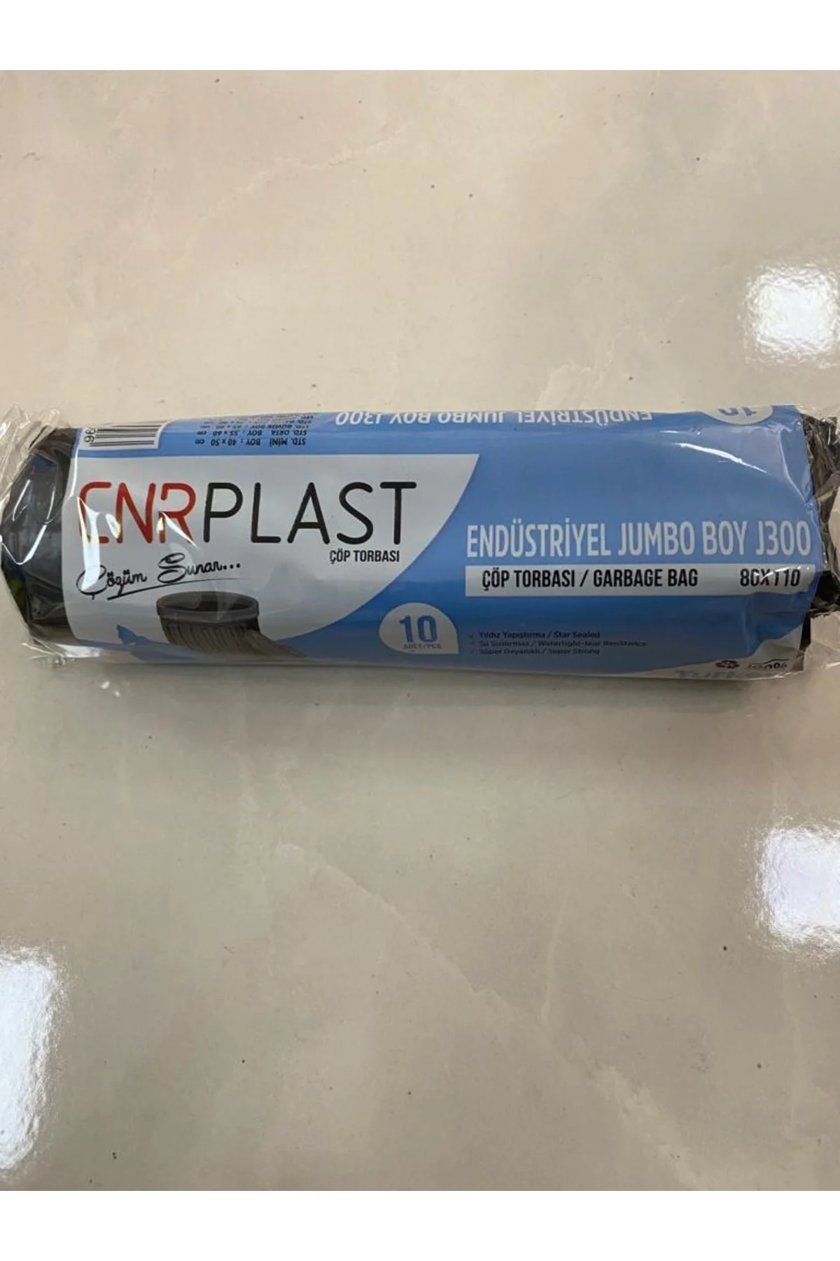 Cnr Plast Endüstriyel Jumbo Siyah Çöp Torbası Poşeti 80 X 110 J30
