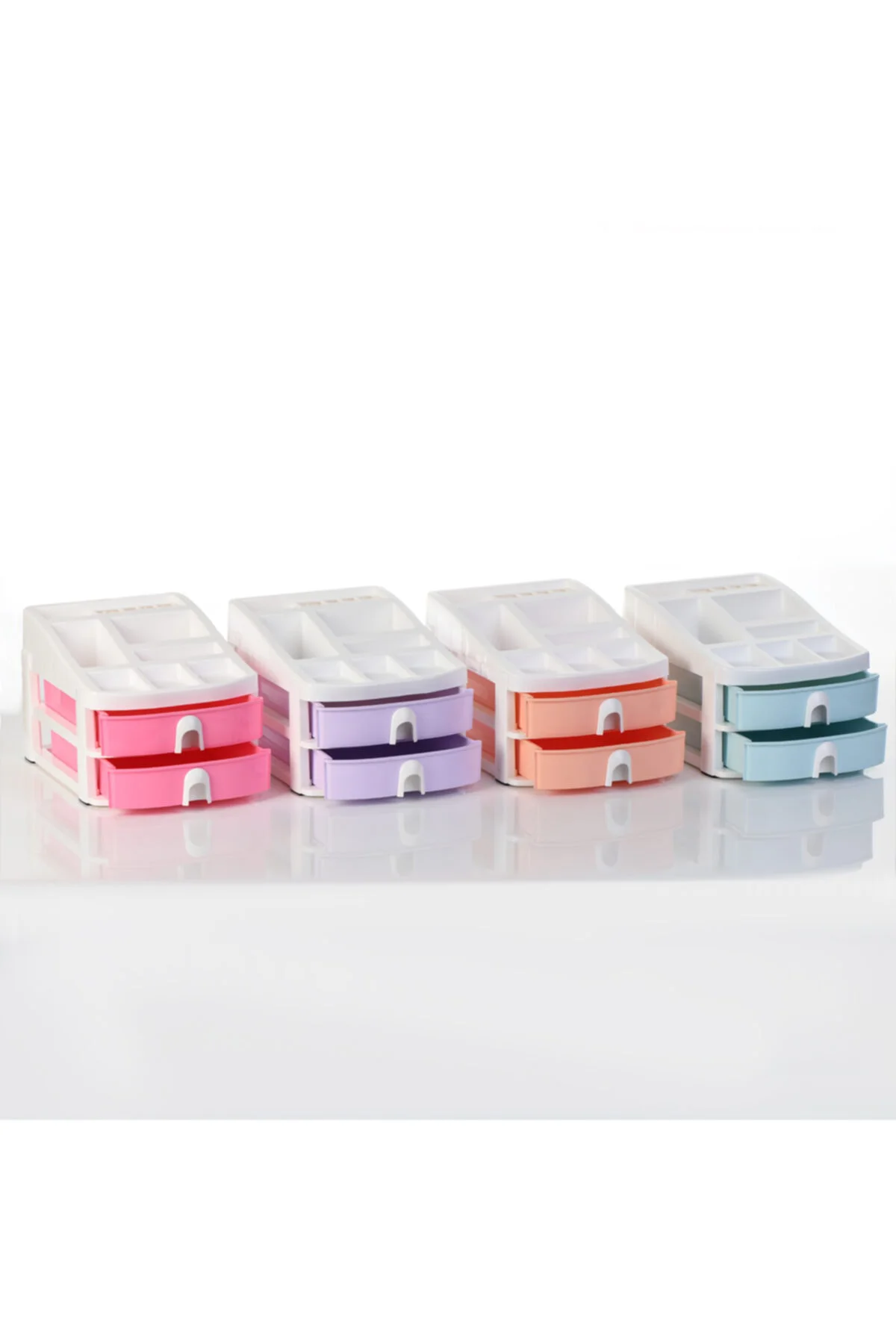 Co 7201 Çok Amaçlı Çekmeceli Organizer Pastel Pembe