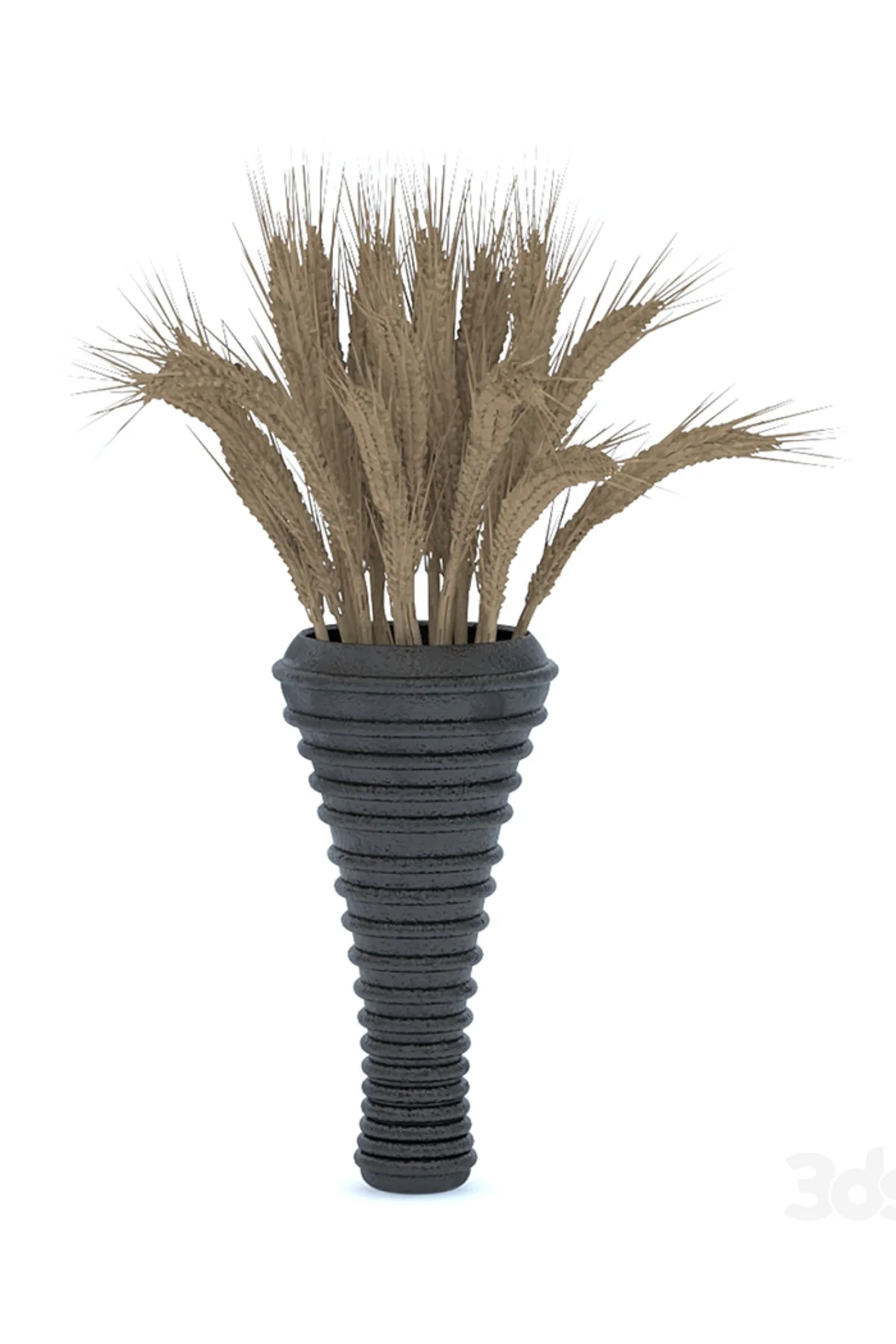 Coal Modern Vazo Büyük Boy 25CM Dekoratif Sert Plastik Modern Vazo