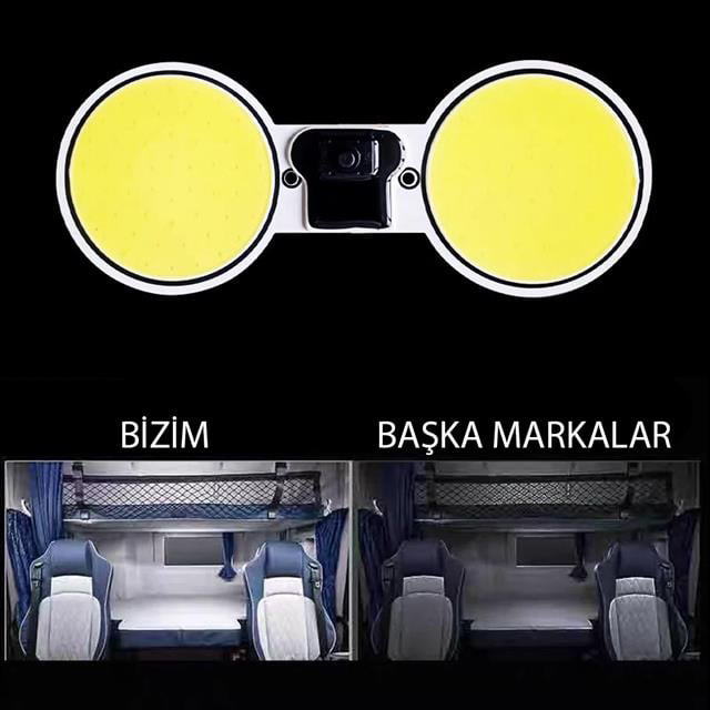 Cob Led Araç Tavan - Bagaj Aydınlatma DC10-48 Volt (2Li Paket) (4