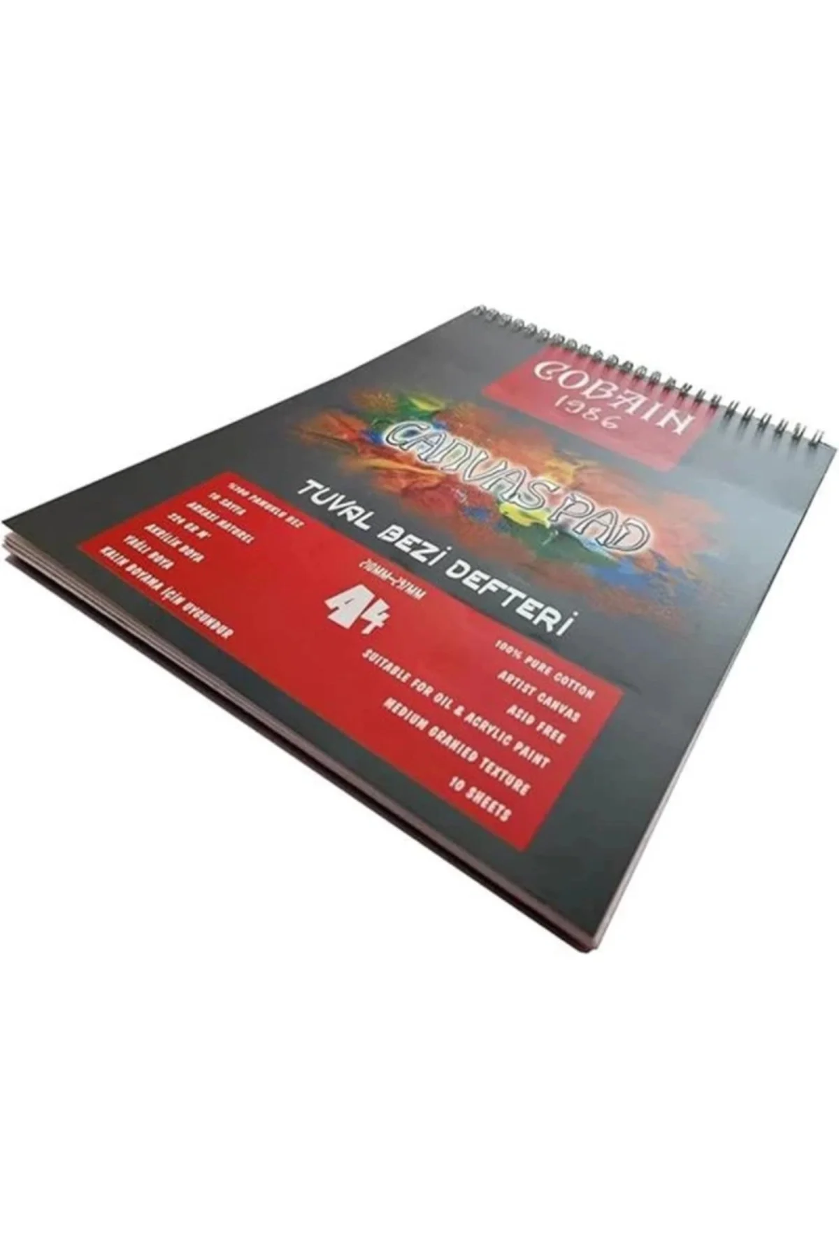 Cobain 1986 Canvas Pad Tuval Bezi Defteri Akrilik, Yağlıboya, Guaj Defteri