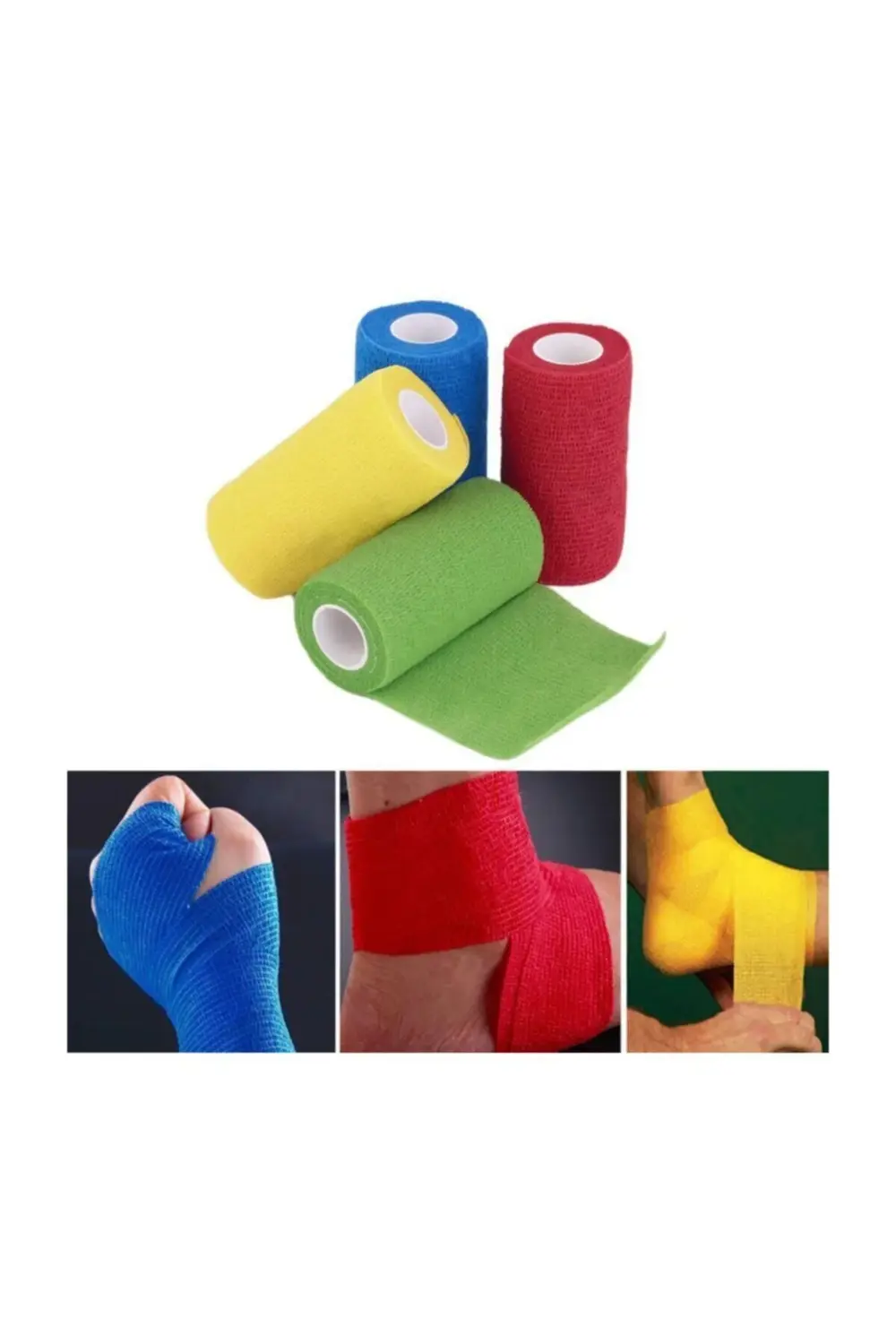 Coban Kendinden Yapışkanlı Kırmızı Bandaj 5cmX4.5m