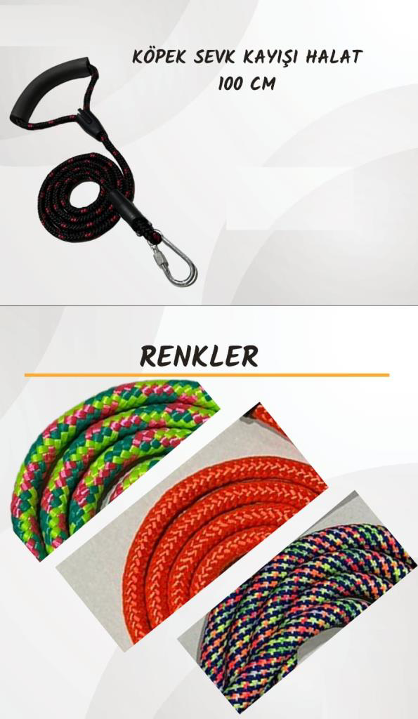 Coco Pet Köpek Fitil Gezdirme Kayışı 100 cm ( 1 M )