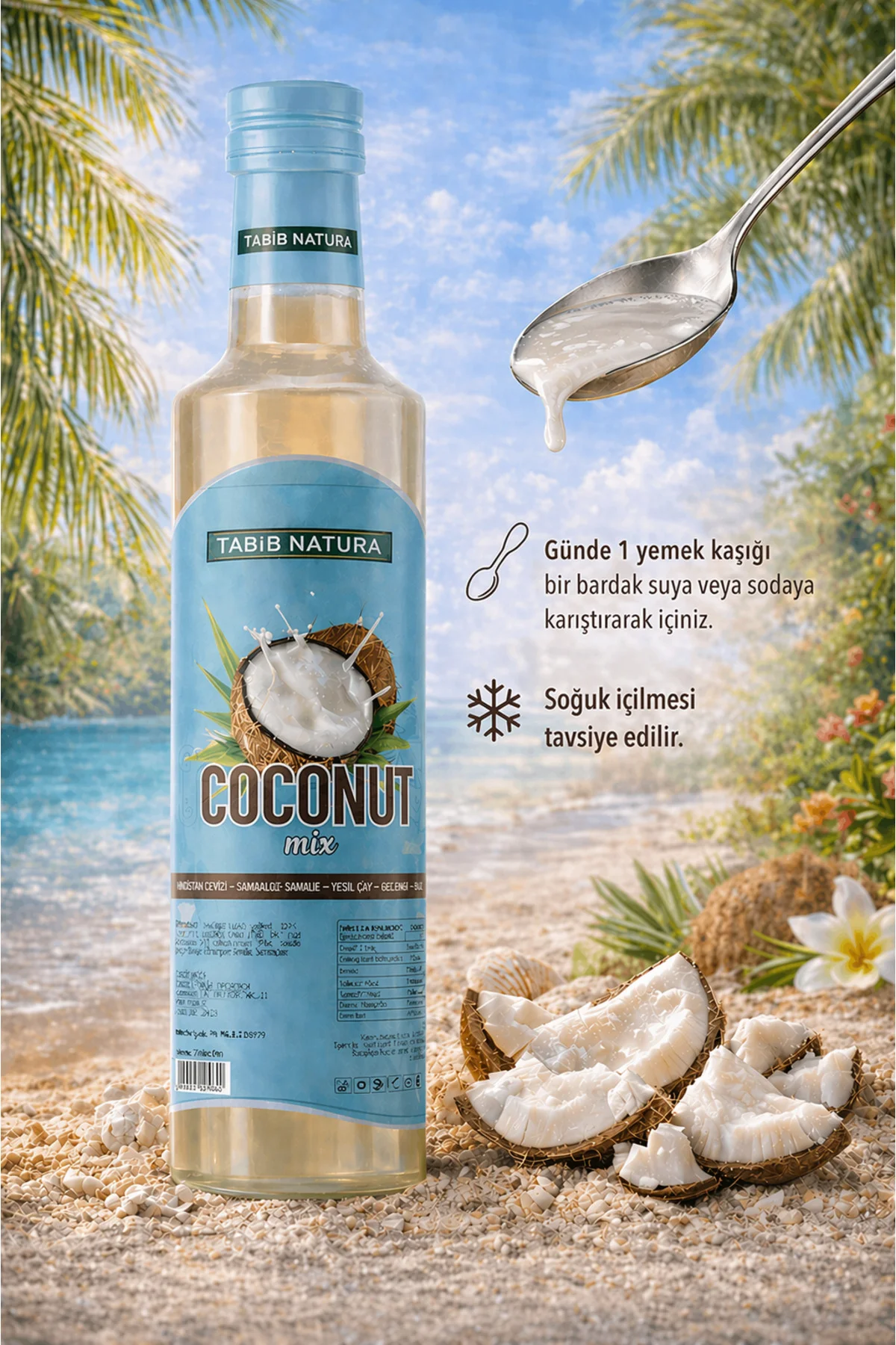 Coconut Fit Hindistan Cevizi Şurubu 250 ML -Detoks Coconut Mix