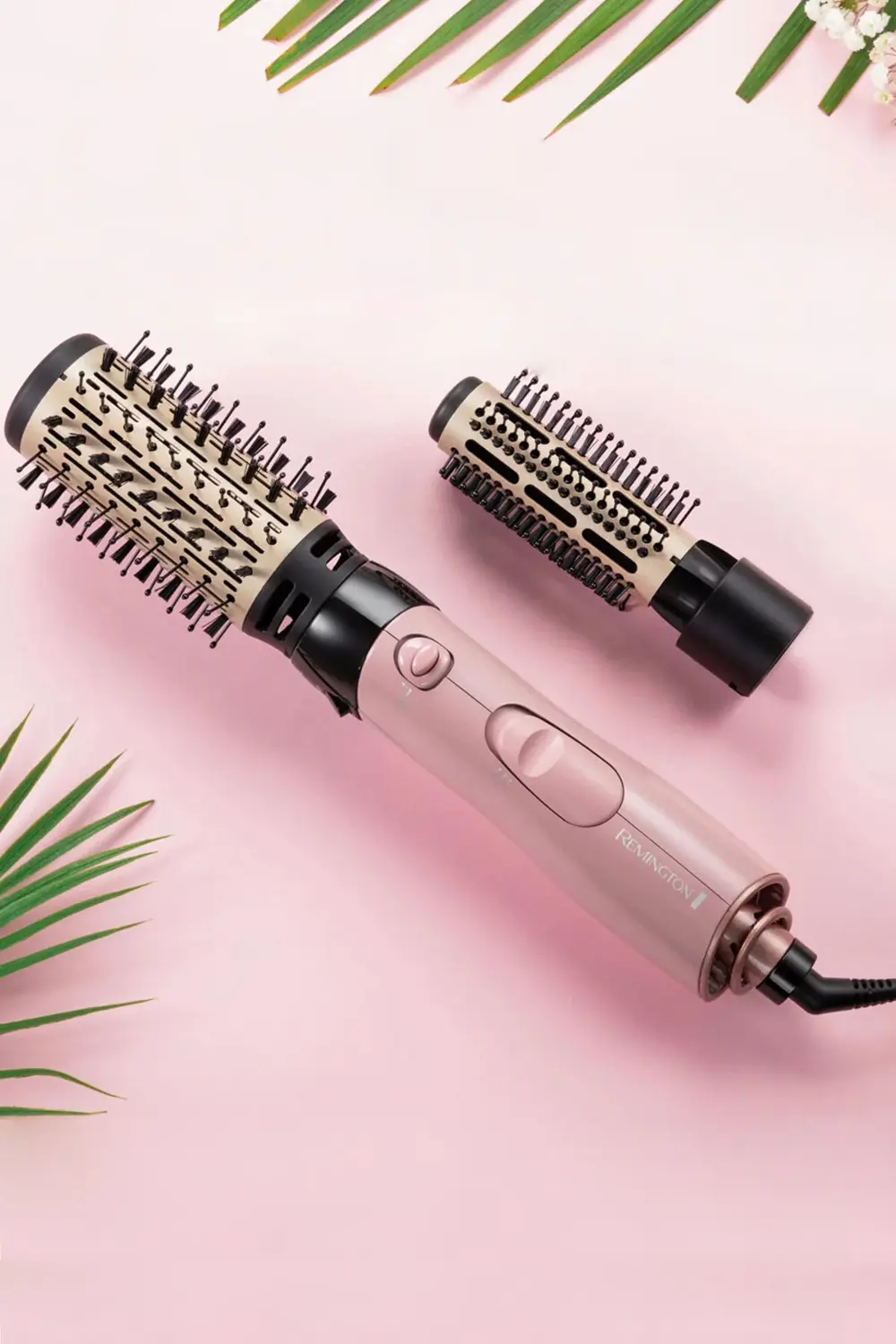 Coconut Smooth 2 in 1 Saç Kurutma ve Şekillendirme Tarağı, Serami