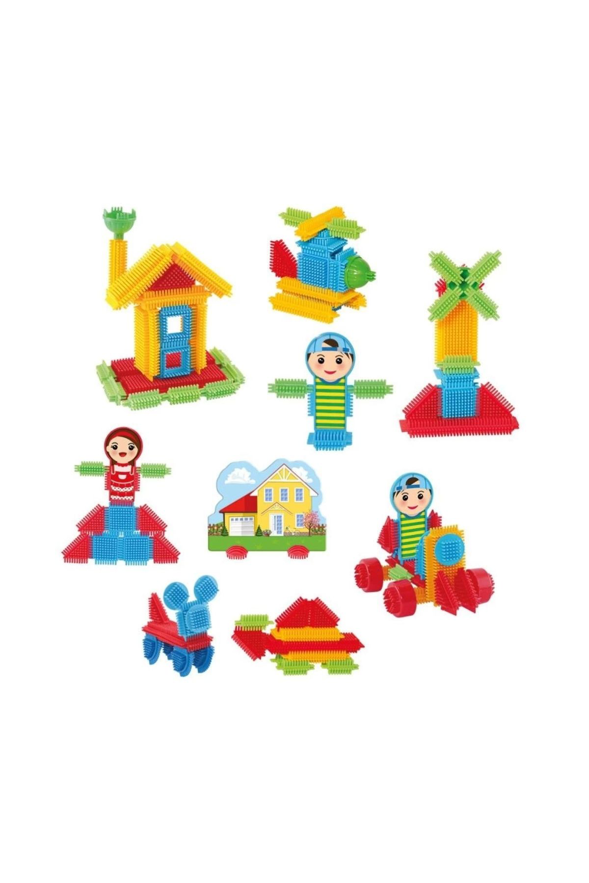 Çocuk 03316 Kaktüs Blokları 80 Parça -dede