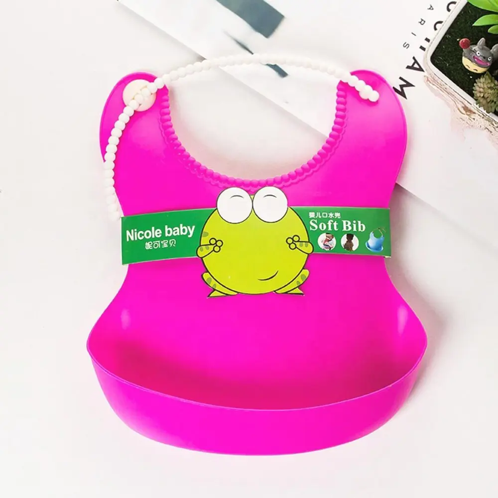 Çocuk Bebek Mama Önlüğü Dökülme Engelleyici Bükülebilir Pembe (47 Çocuk Bebek Mama Önlüğü Dökülme Engelleyici Bükülebilir Pembe (47