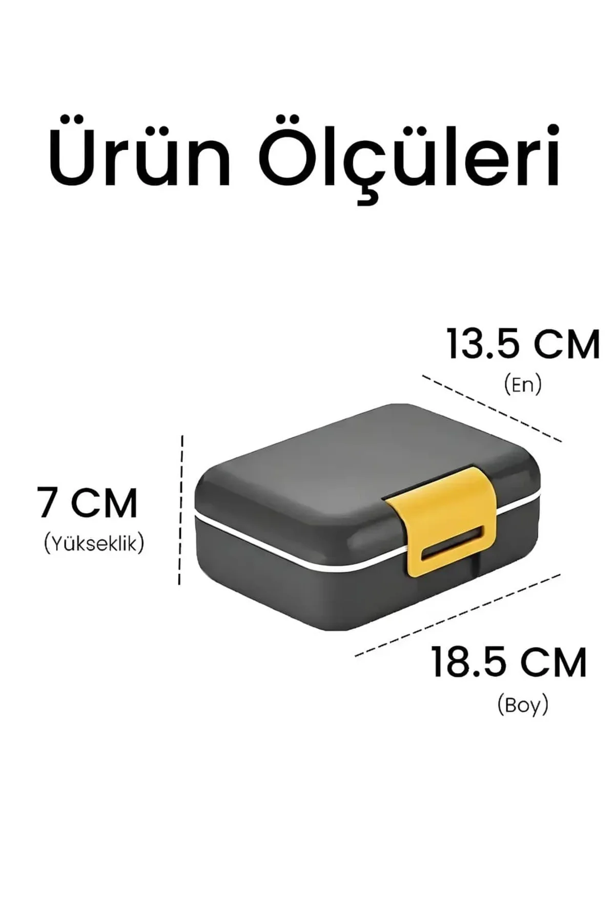 Çocuk Beslenme Kutusu 3 Bölmeli - Lunch Box PP