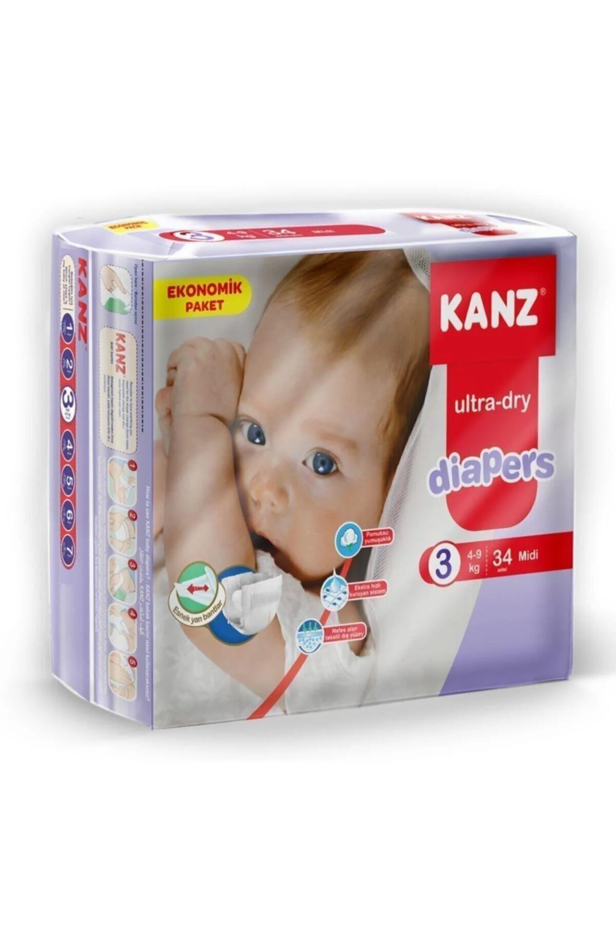 Çocuk Bezi Eko Mini (4-9 KG) 34'lu