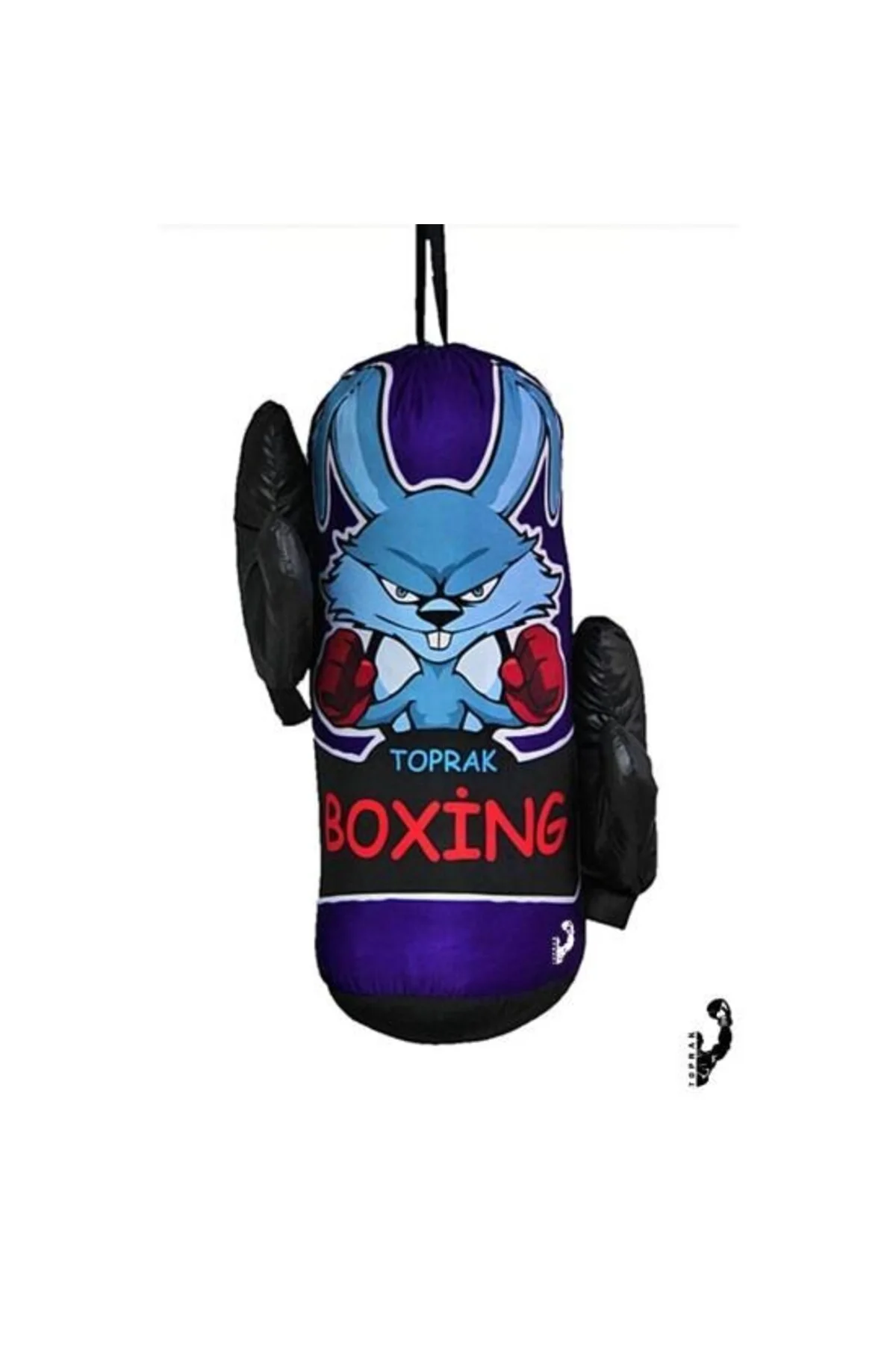 Çocuk Boks Kum Torbası Eldiven Dahil 2-6 Yaş Lacivert