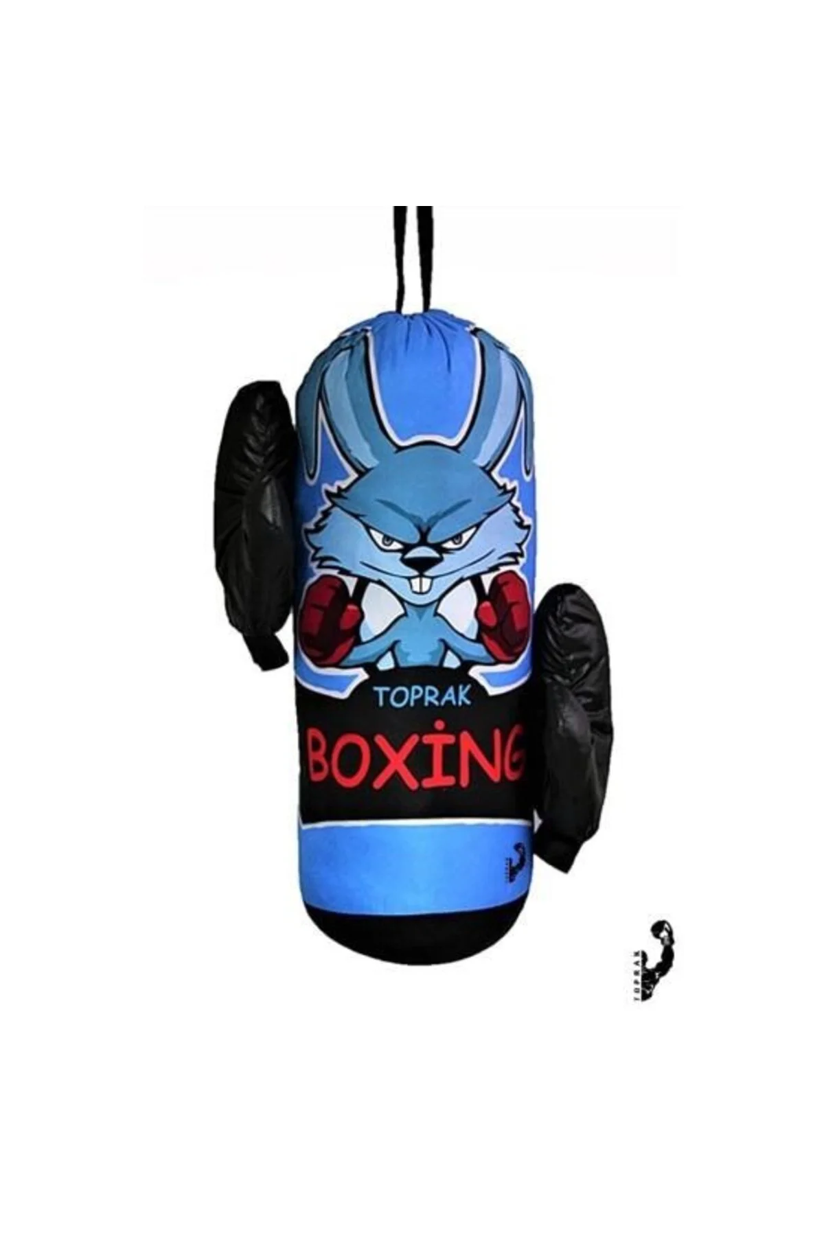 Çocuk Boks Kum Torbası Eldiven Dahil 2-6 Yaş Mavi