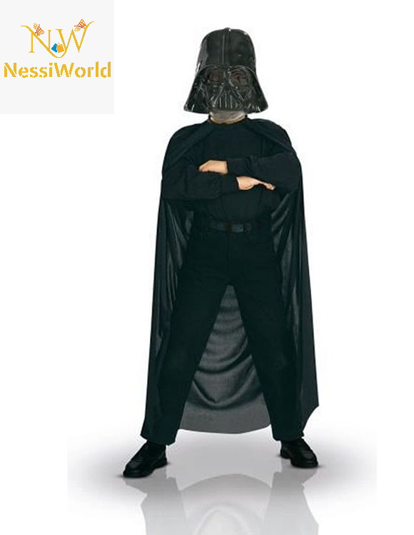 Çocuk Boy Yıldız Savaşları Darth Vader Maskesi ve 90 cm Pelerin S