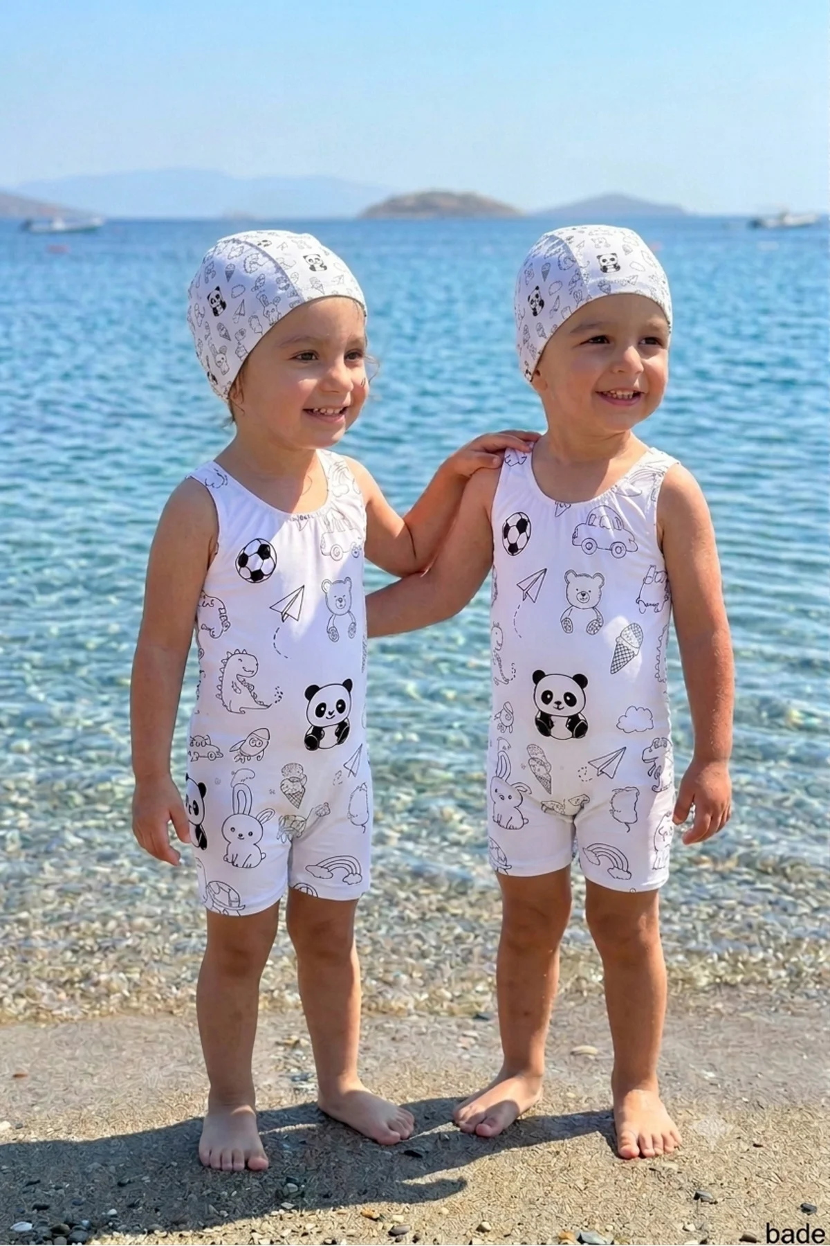 Çocuk Boyanabilir Deniz Tulumu Yıkanabilir Mayo Ve Bone Seti Smar Çocuk Boyanabilir Deniz Tulumu Yıkanabilir Mayo Ve Bone Seti Smar
