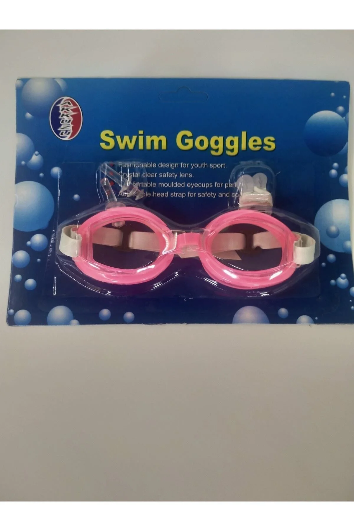 Çocuk Deniz Havuz Yüzücü Gözlüğü Kulak Tıkacı Hediyeli(KIRMIZI,SA