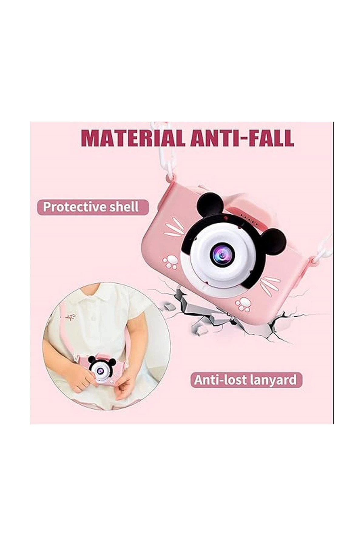 Butik Çocuk Dijital Fotoğraf Makinası 20 Mp Video Kaydedici 2.0 İnç Çif