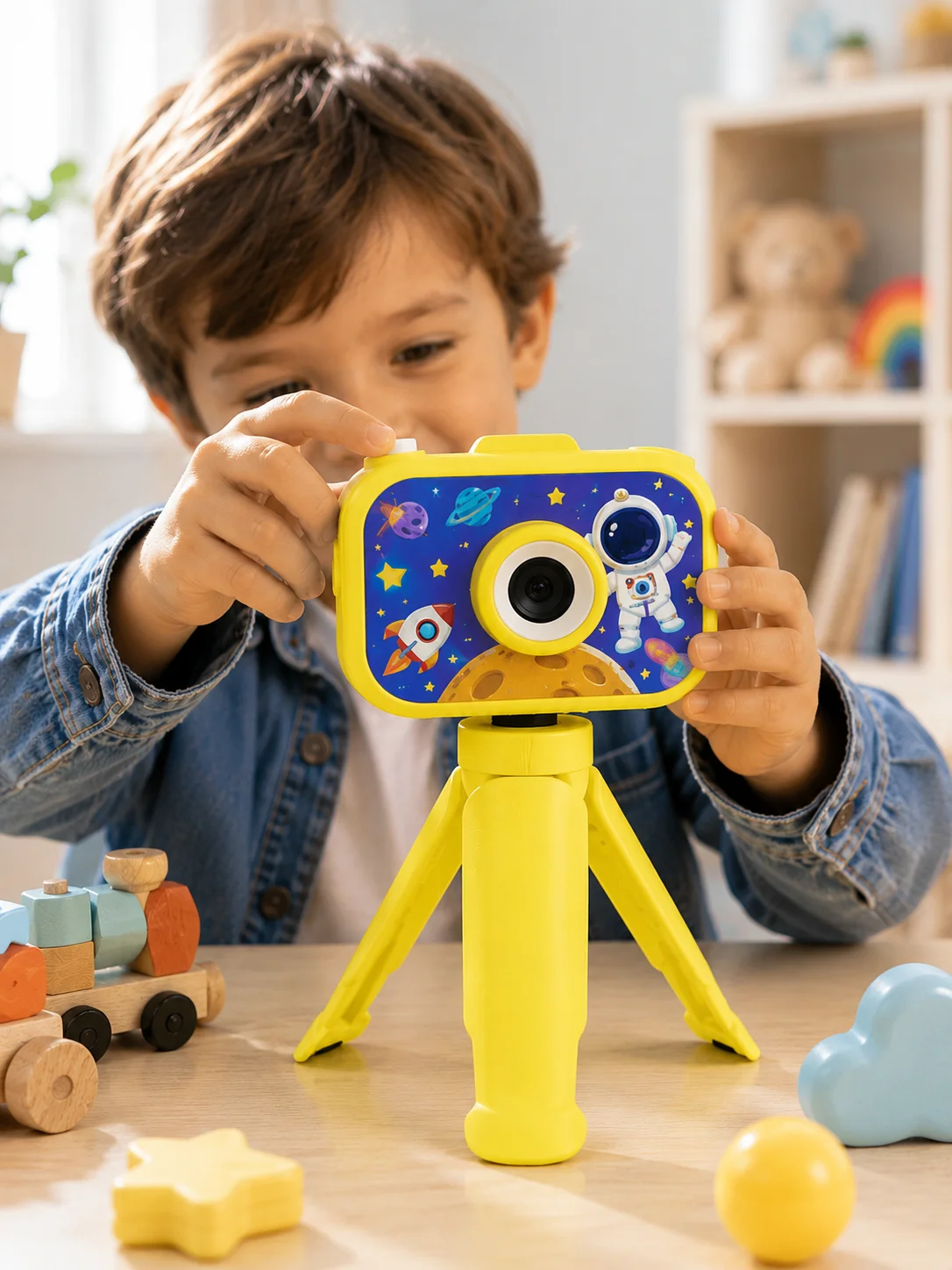 Çocuk Fotoğraf Makinesi HD Video Kayıt Özellikli 2.0 İnç Ekranlı Type-C Şarjlı Dijital Kamera