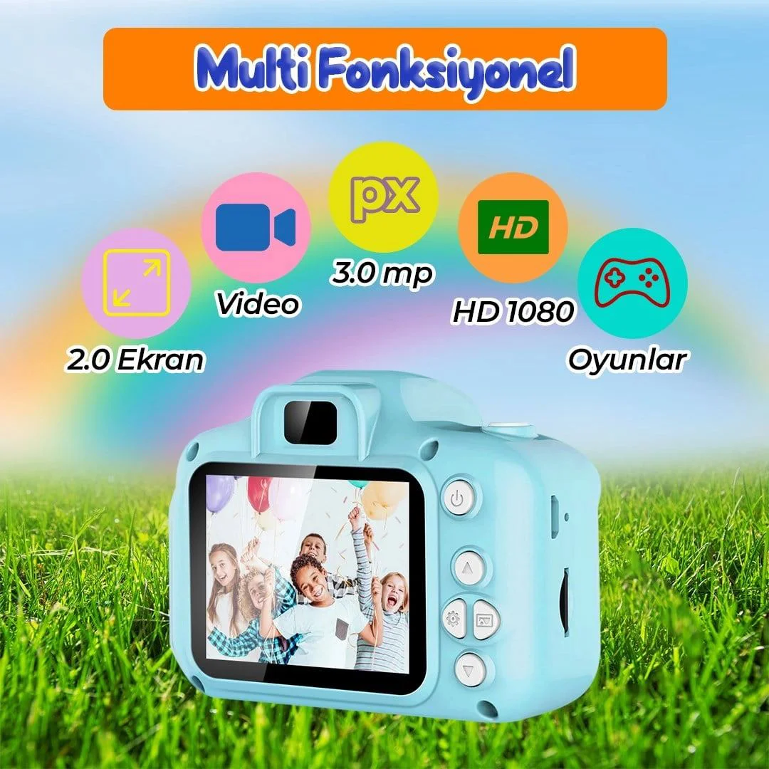 Çocuk Fotoğraf Makinesi – Dayanıklı ve Eğlenceli Dijital Kamera Fiyatı, Yorumları ve Özellikleri