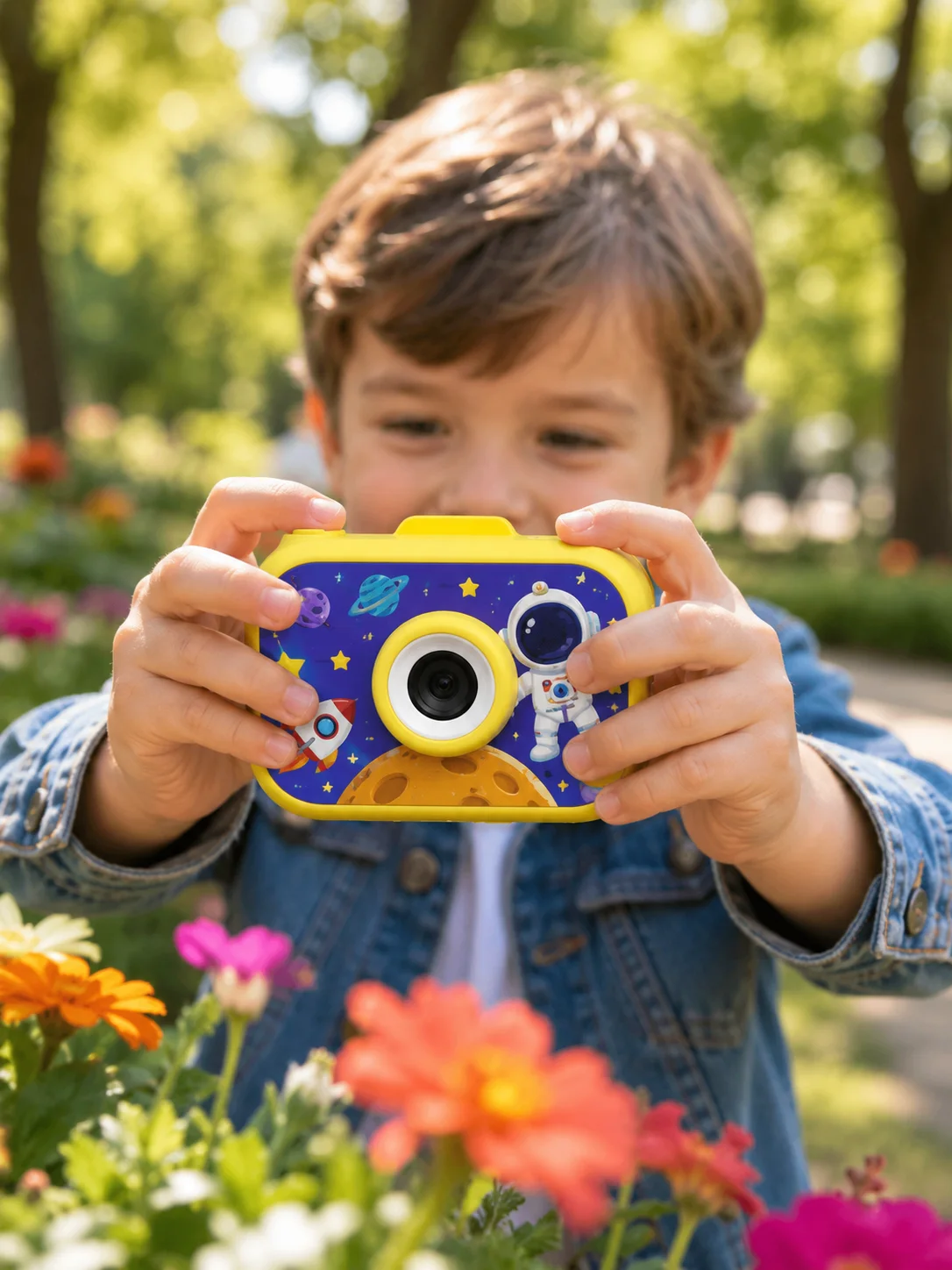 Çocuk Fotoğraf Makinesi HD Video Kayıt Özellikli 2.0 İnç Ekranlı Type-C Şarjlı Dijital Kamera