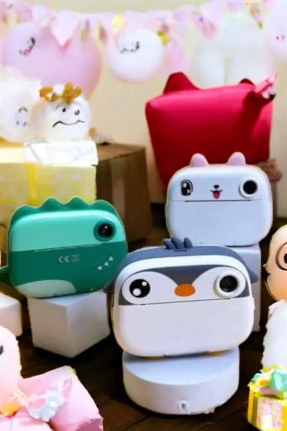 Çocuk Fotoğraf Makinesi Dijital HD Video Rulo Kağıt Baskılı Yazıc