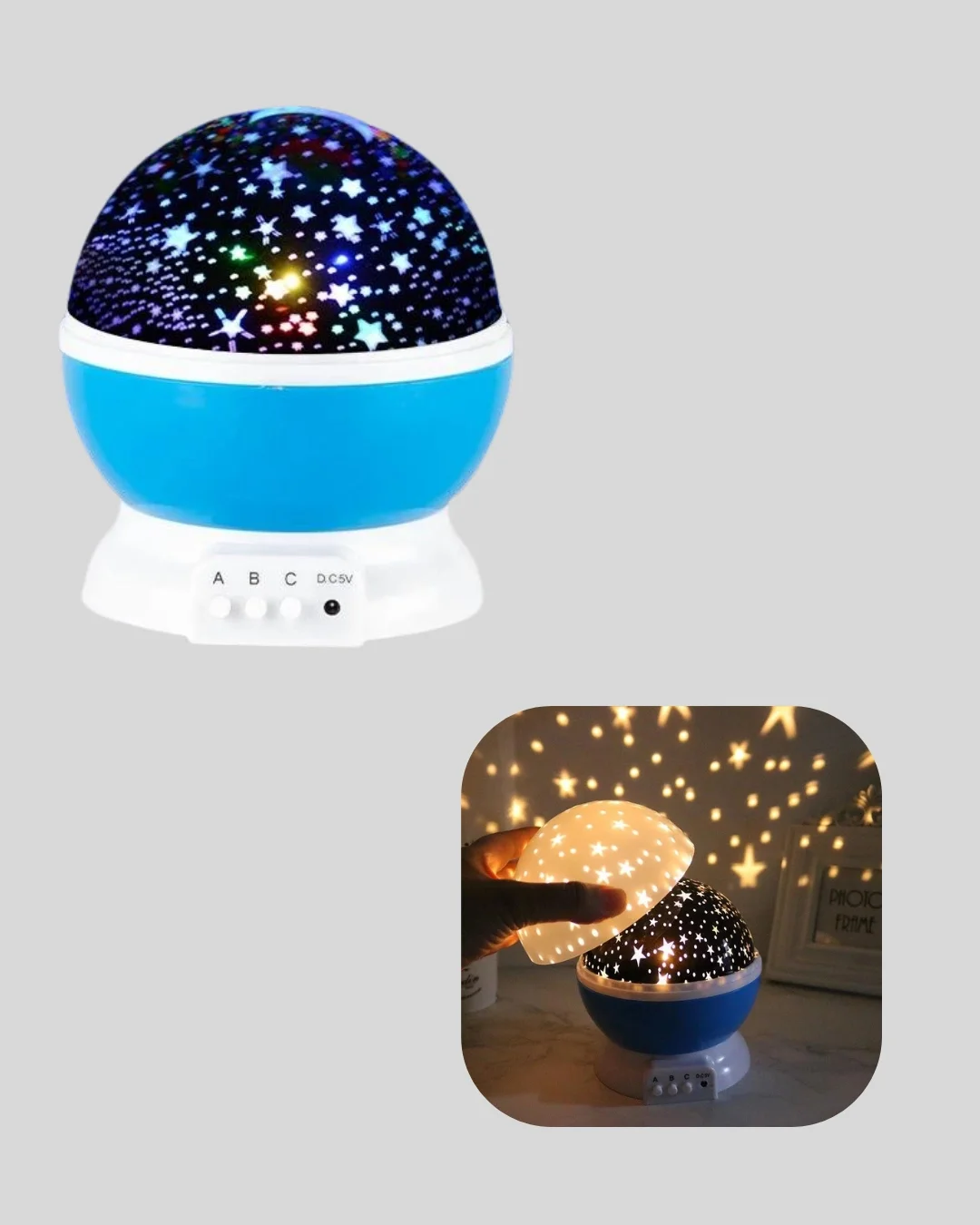 Çocuk Gece Lambası 6 Modlu Renkli LED Enerji Tasarruflu Masal Işığı