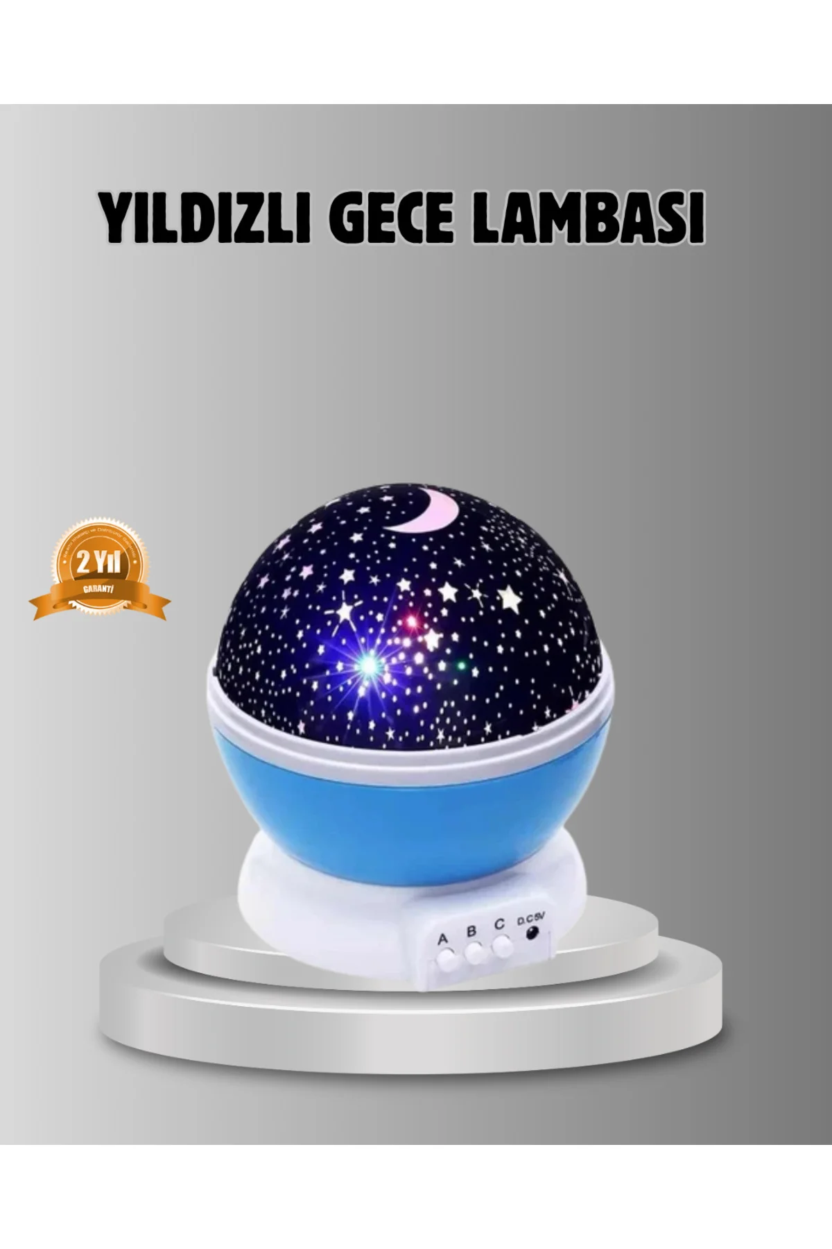 Çocuk Gece Lambası 6 Modlu Renkli LED Enerji Tasarruflu Masal Işı