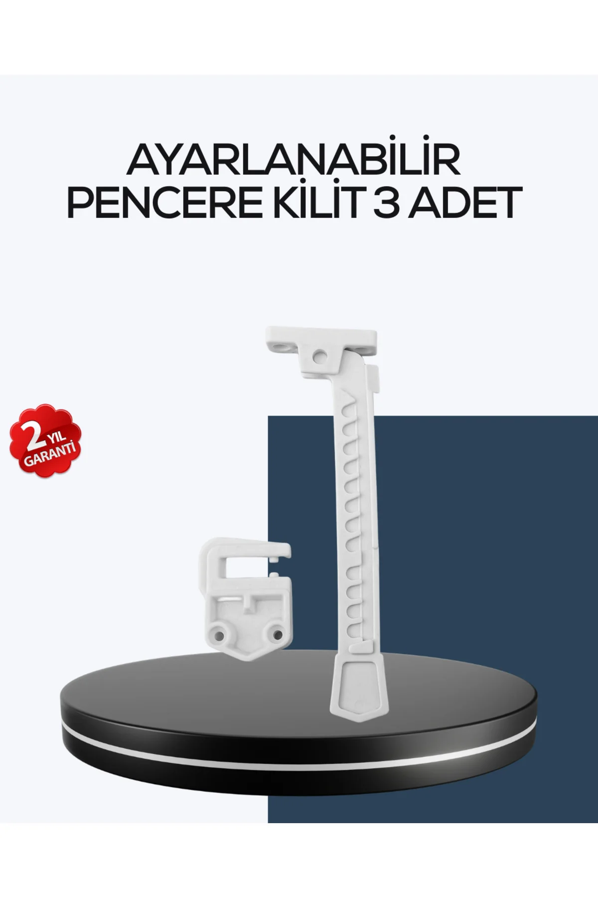Çocuk Güvenliği İçin Cam Pencere Kilidi 3 Adet