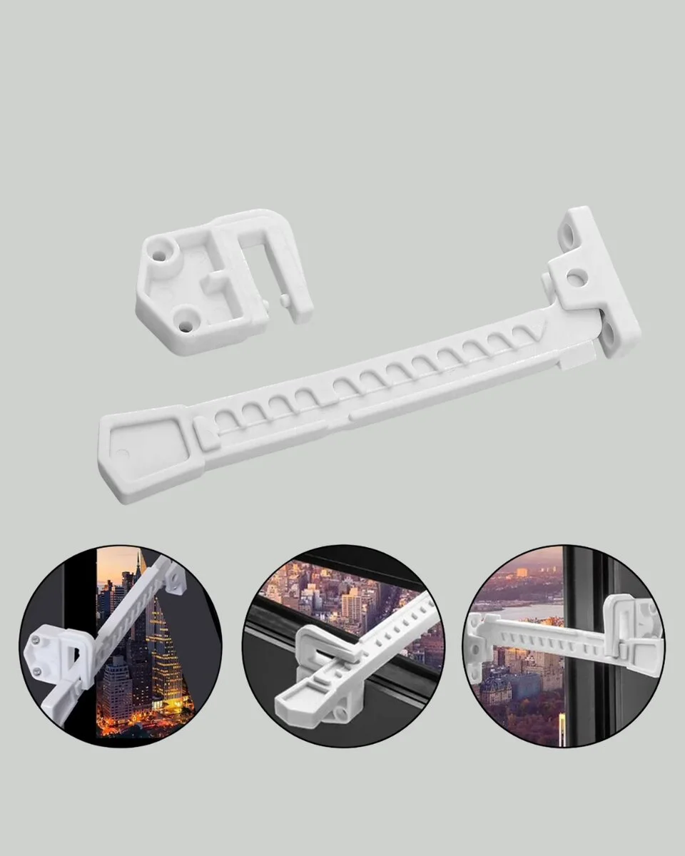 Çocuk Güvenliği İçin Cam Pencere Kilidi 3 Adet