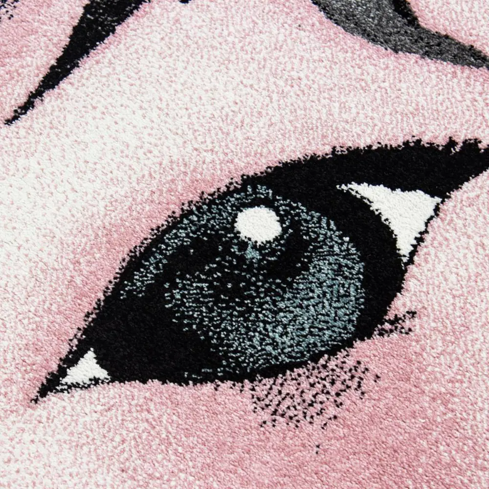 Çocuk halısı sevimli Peri Atı desenli gri mavi renklerde