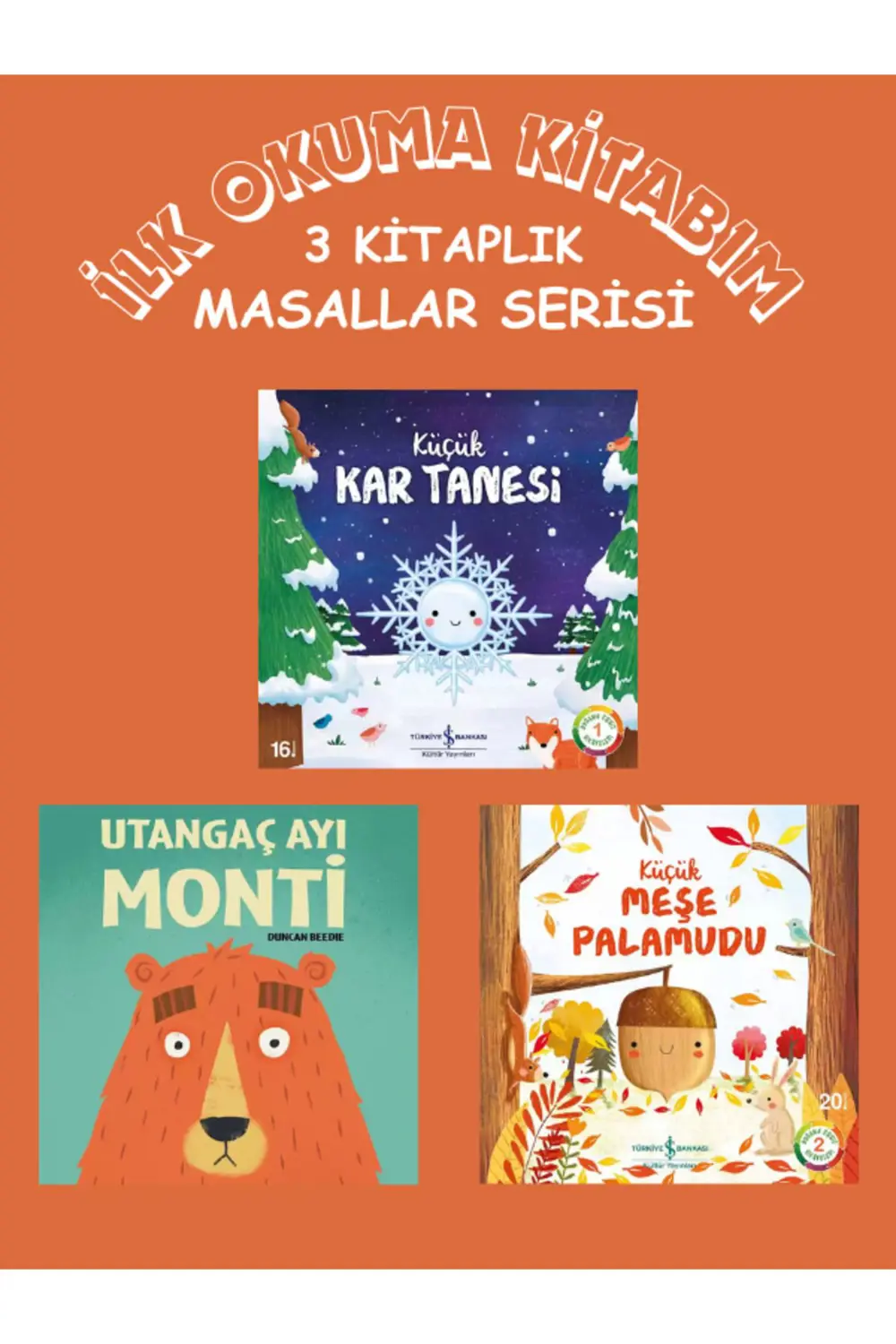 Çocuk Hikaye Kitabı 3'lü Masal Serisi