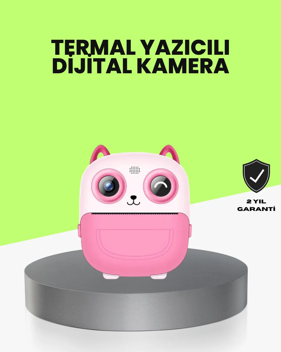 Çocuk Kamera 48MP Termal Baskı - 1080P Video & Çift HD Lens