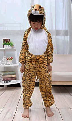 Çocuk Kaplan Kostümü - 6-7 Yaş Aslan Karnaval Kostümü 120 cm