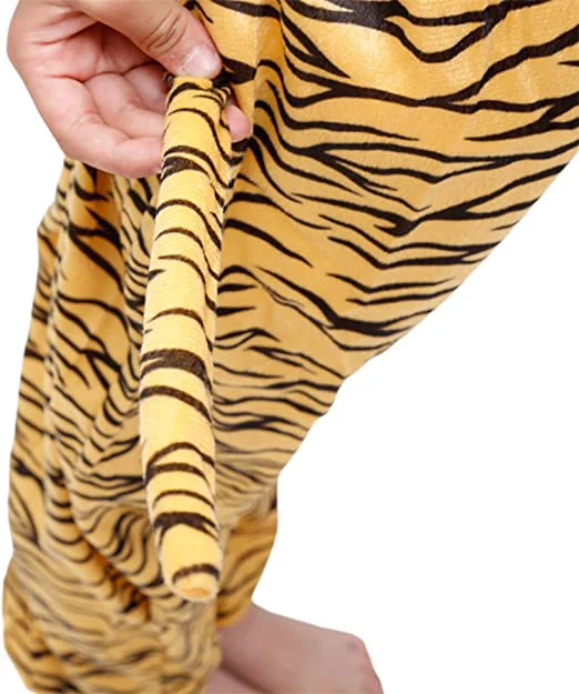 Çocuk Kaplan Kostümü - 6-7 Yaş Aslan Karnaval Kostümü 120 cm