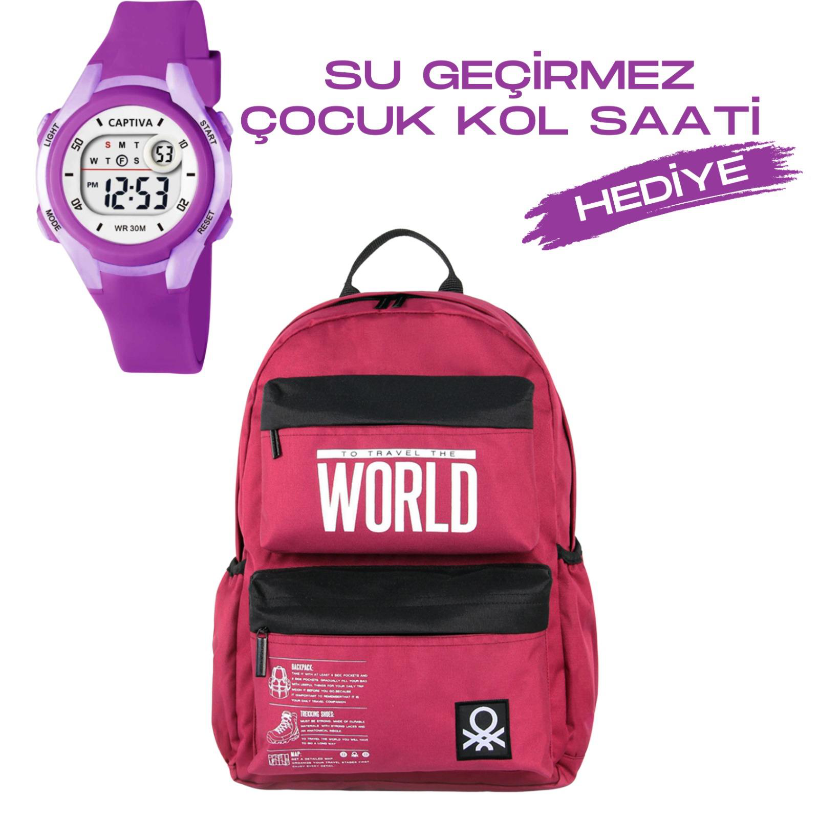 United Colors Of Benetton Çocuk Kol Saati Hediyeli Benetton Büyük Kapasiteli Çocuk Okul Çan United Colors Of Benetton Çocuk Kol Saati Hediyeli Benetton Büyük Kapasiteli Çocuk Okul Çan