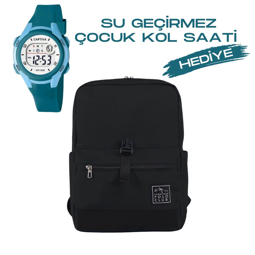 Cambridge Polo Club Çocuk Kol Saati Hediyeli  Büyük Kapasiteli Çoc