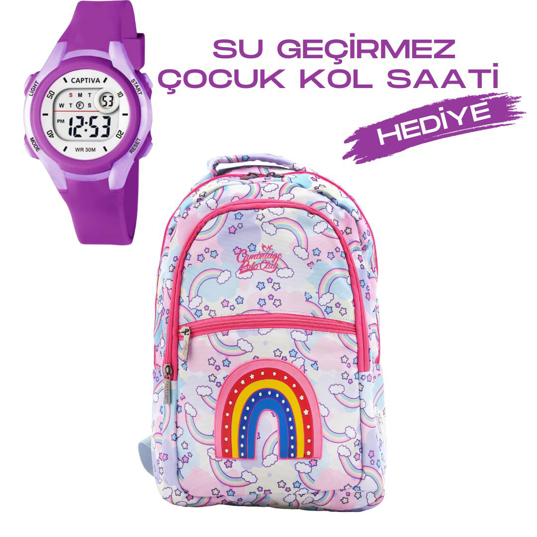 Cambridge Polo Club Çocuk Kol Saati Hediyeli  Büyük Kapasiteli Çoc