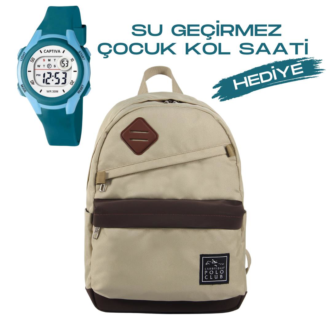 Cambridge Polo Club Çocuk Kol Saati Hediyeli  Büyük Kapasiteli Çoc