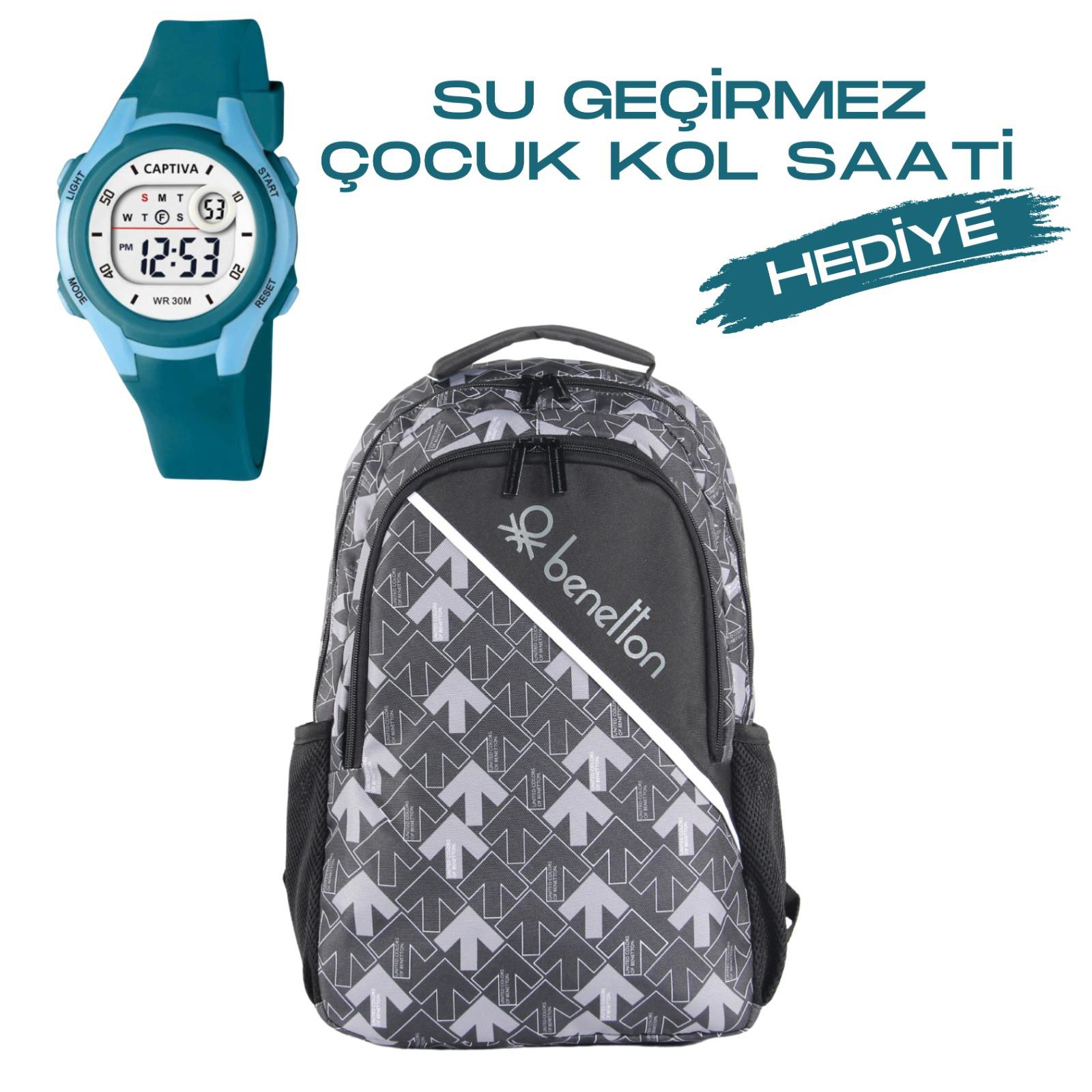United Colors Of Benetton Çocuk Kol Saati Hediyeli Benetton Büyük Kapasiteli Çocuk Okul Çan