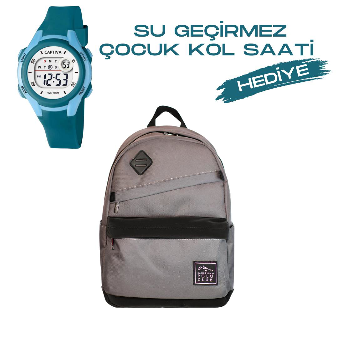 Cambridge Polo Club Çocuk Kol Saati Hediyeli  Büyük Kapasiteli Çoc