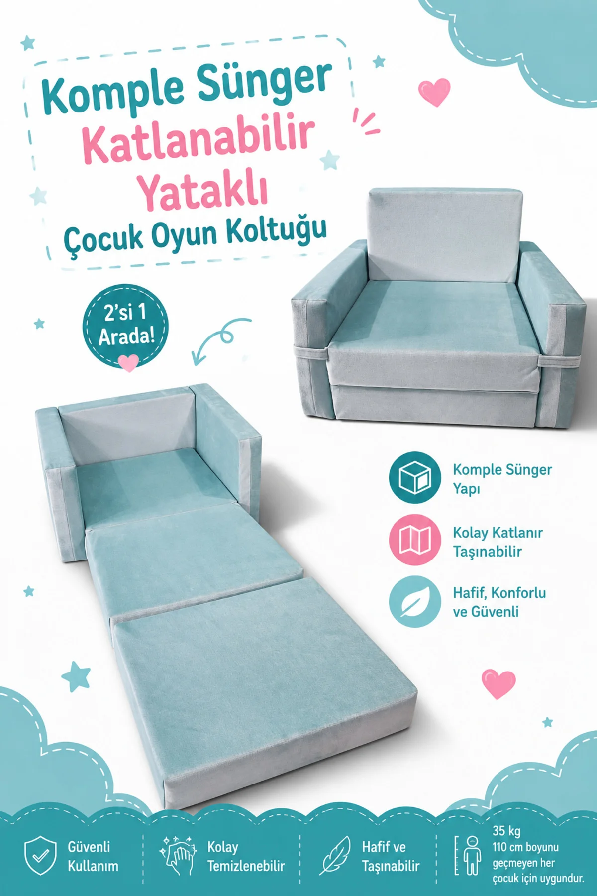 Çocuk Koltuğu - (0-4 YAŞ) - Komple Sünger