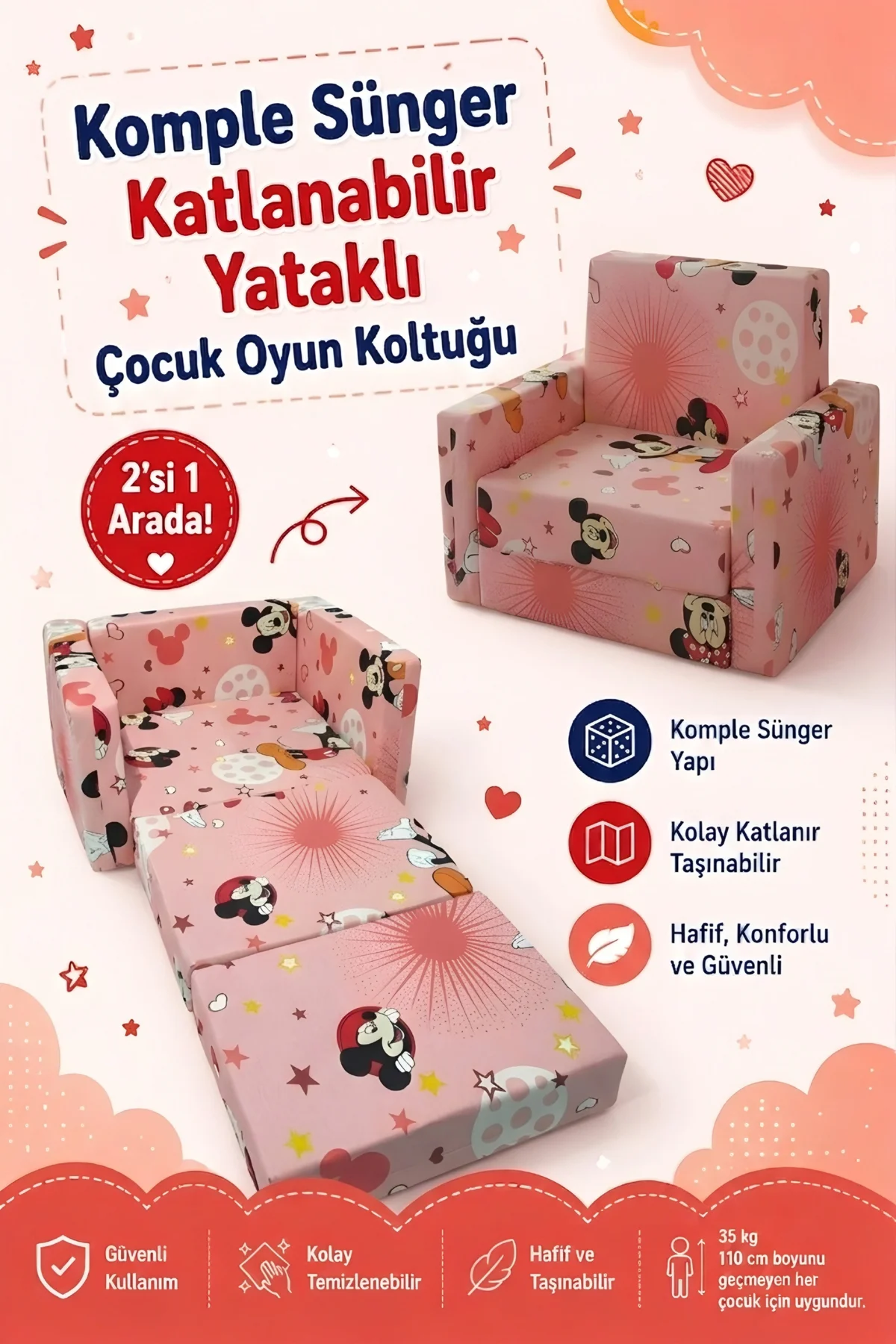Çocuk Koltuğu - (0-4 YAŞ) - Komple Sünger