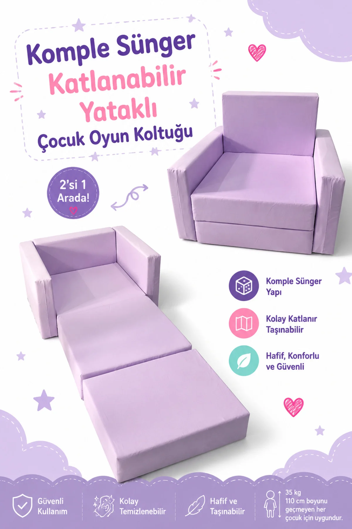 Çocuk Koltuğu - (0-4 YAŞ) - Komple Sünger
