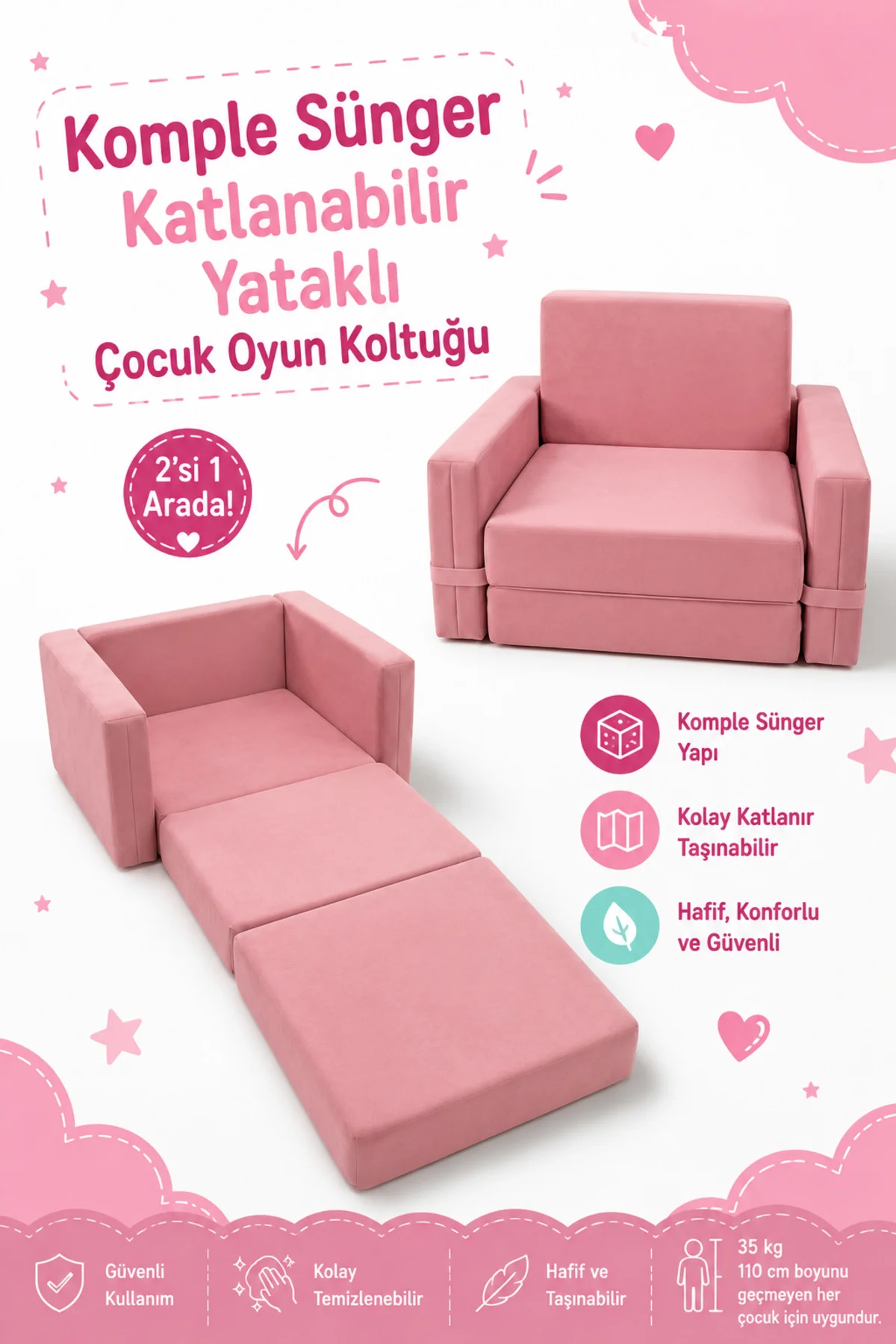 Çocuk Koltuğu - (0-4 YAŞ) - Komple Sünger