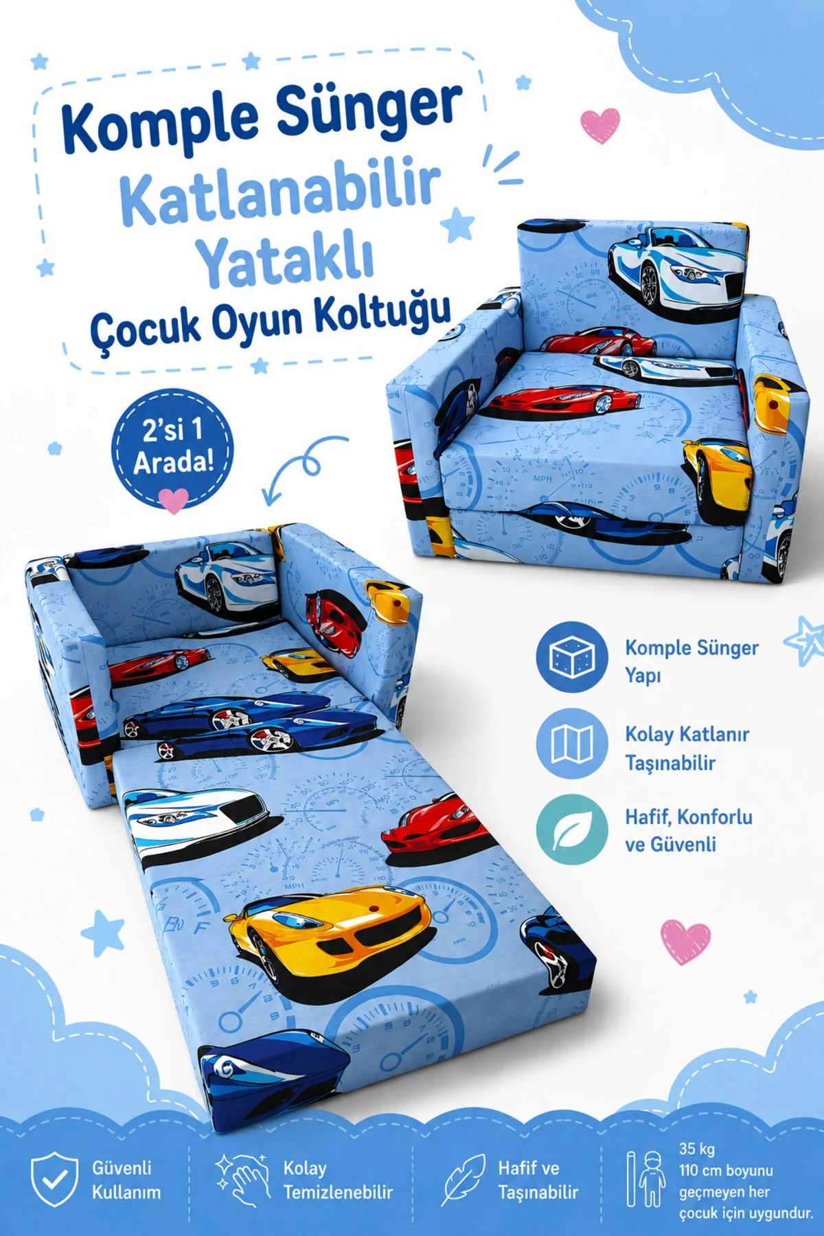 Çocuk Koltuğu - (0-4 YAŞ) - Komple Sünger