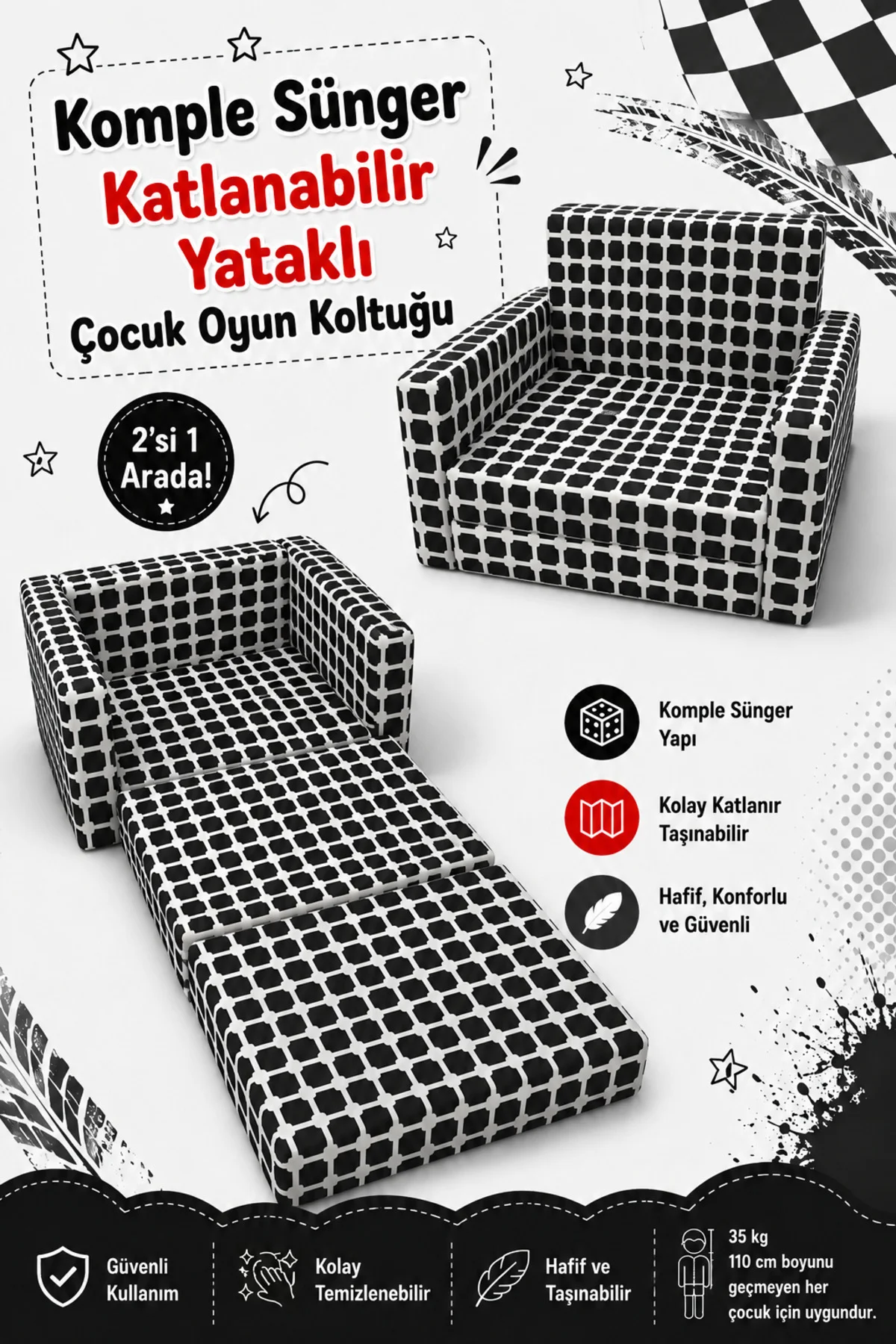 Çocuk Koltuğu - (0-4 YAŞ) - Komple Sünger