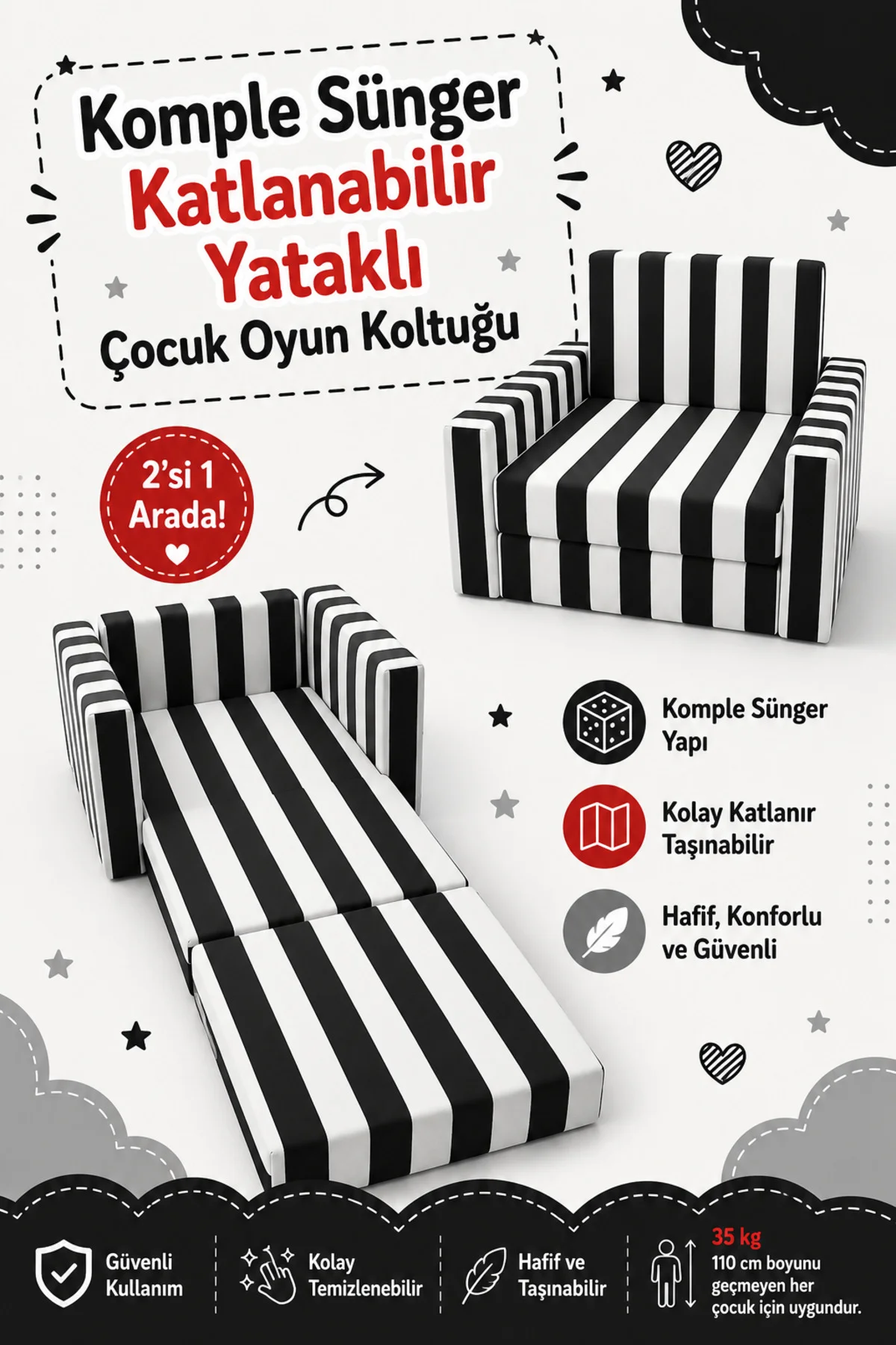 Çocuk Koltuğu - (0-4 YAŞ) - Komple Sünger