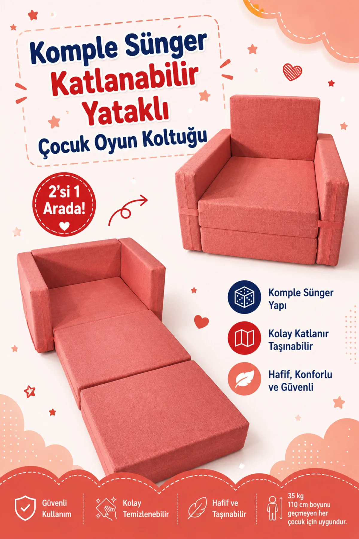 Çocuk Koltuğu - (0-4 YAŞ) - Komple Sünger