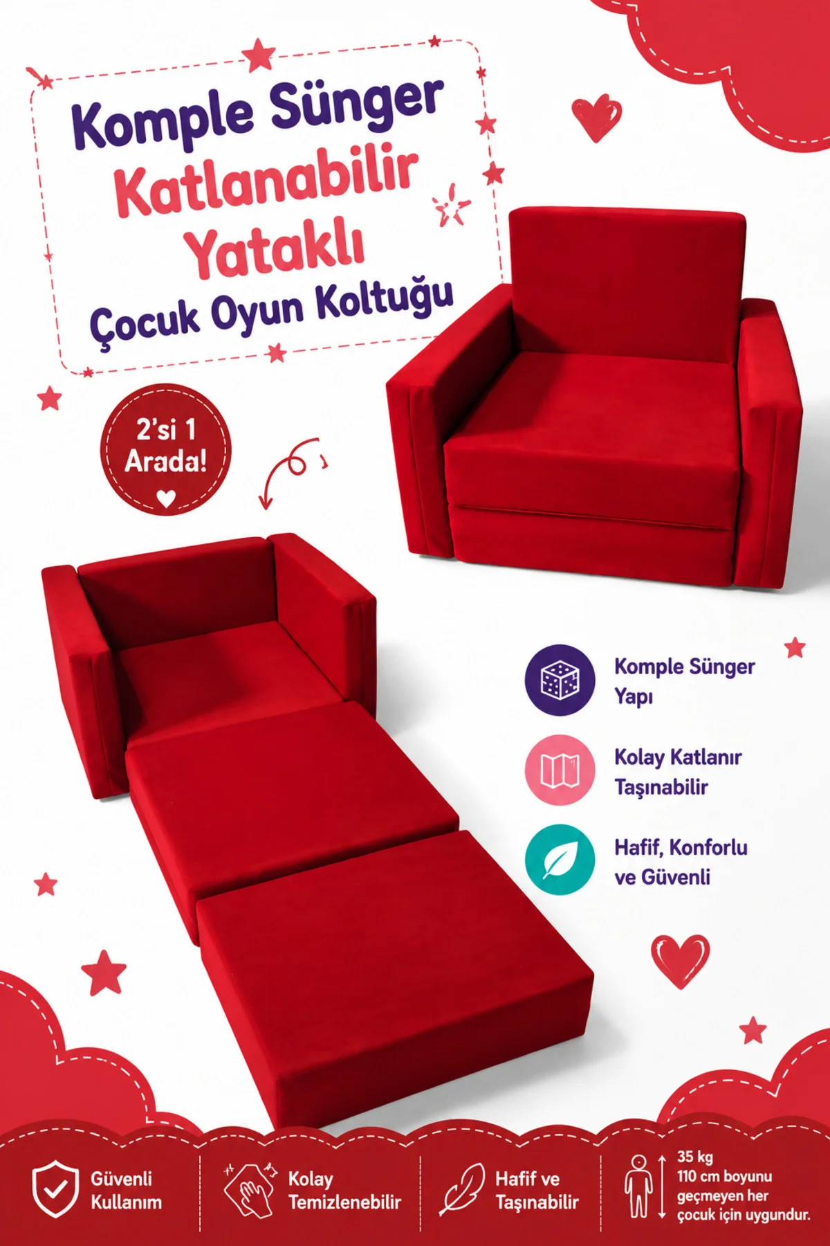 Çocuk Koltuğu - (0-4 YAŞ) - Komple Sünger
